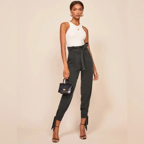 Reformation Petites Avalon Pants - Picture 1 of 12